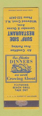Matchbook Cover - Surf Side Restaurant Wildwood Crest NJ WEAR