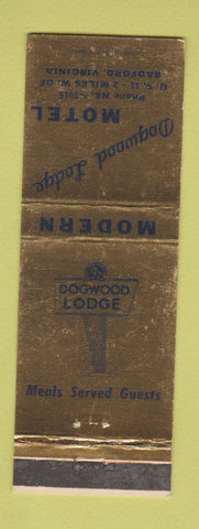 Matchbook Cover - Dogwood Lodge Motel Radford VA