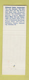 Matchbook Cover - Richmond Hotels America House Richmond VA Petersburg