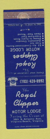 Matchbook Cover - Royal Clipper Motor Lodge Virginia Beach VA WEAR