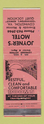 Matchbook Cover - Joyner's Motel Covington VA