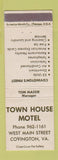 Matchbook Cover - Town House Motel Covington VA WEAR