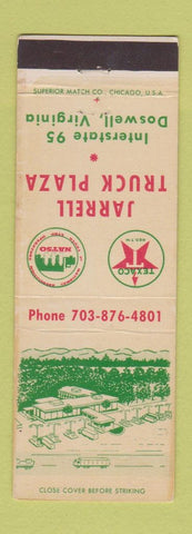 Matchbook Cover - Jarrell Truck Stop Texaco oil gas Doswell VA