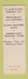 Matchbook Cover - Jarrell Truck Stop Texaco oil gas Doswell VA