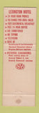 Matchbook Cover - Lexington Motel Lexington VA WEAR