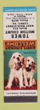 Matchbook Cover - Tower Motor Court Luray VA