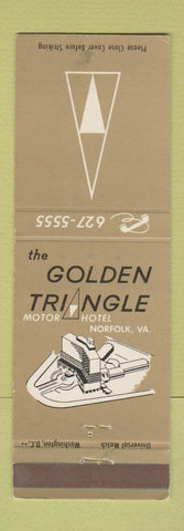 Matchbook Cover - Golden Triangle Motor Inn Norfolk VA WEAR