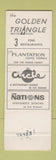 Matchbook Cover - Golden Triangle Motor Inn Norfolk VA WEAR