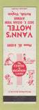 Matchbook Cover - Vann's Motel Norfolk VA