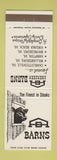 Matchbook Cover - Aberdeen Barns Charlottesville Williamsburg Hampton VA