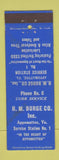 Matchbook Cover - HM Burge oil gas Appomattox VA Esso