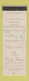 Matchbook Cover - Steak House Virginian Bowling billiards Charlottesville VA