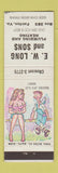 Matchbook Cover - EW Long and Sons Plumbing Heating Fairfax VA Hillbilly