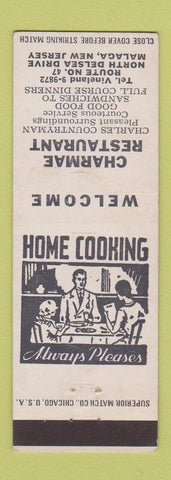Matchbook Cover - Charmae Restaurant Malaga NJ