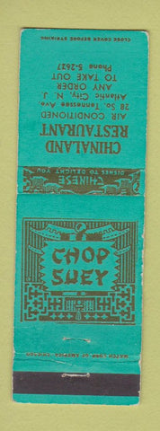 Matchbook Cover - Chinaland Chinese Restaurant Atlantic City NJ WORN