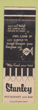 Matchbook Cover - Stanley Restaurant Atlantic City NJ