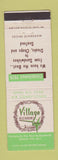 Matchbook Cover - Village Restaurant Atlantic City NJ