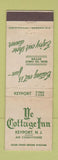Matchbook Cover - Ye Cottage Inn Keyport NJ WEAR