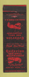 Matchbook Cover - Criterion Sea Grill Asbury Park NJ