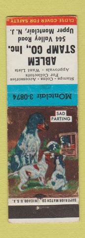 Matchbook Cover - Ablem Stamp Company Coins Upper Montclair NJ