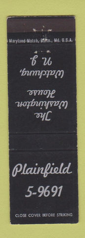 Matchbook Cover - Washington House Watchung NJ