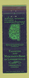 Matchbook Cover - Farmers and Merchants Bank Lawrenceville VA