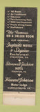 Matchbook Cover - Belle Meade Motel Restaurant Harrisonburg VA