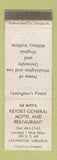 Matchbook Cover - De Witt's Keydet General Motel Lexington VA WEAR