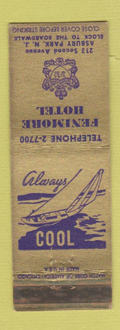 Matchbook Cover - Fenimore Hotel Asbury Park NJ WEAR