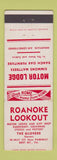 Matchbook Cover - Roanoke Lookout Bent Mountain VA Motel