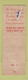 Matchbook Cover - Champaign County Bank and Trust Urbana IL