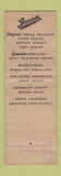 Matchbook Cover - Josam Manufacturing Cleveland OH drains WEAR