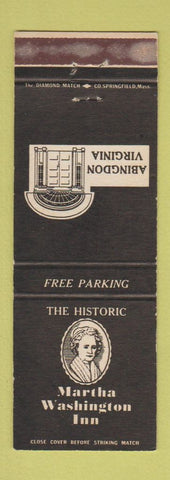 Matchbook Cover - Martha Washington Inn Abingdon VA