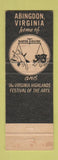 Matchbook Cover - Martha Washington Inn Abingdon VA