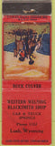 Matchbook Cover - Western Welding Blacksmith Lusk WY WORN