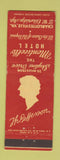 Matchbook Cover - Monticello Hotel Charlottesville VA WEAR