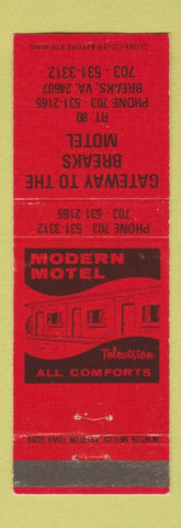 Matchbook Cover - Gateway to the Breaks Motel Breaks VA