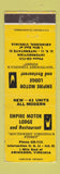 Matchbook Cover - Empire Motor Lodge Restaurant Abingdon VA