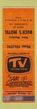 Matchbook Cover - Buck's Motel Clintwood VA