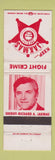 Matchbook Cover - Richard Jakmas Sheriff Election Trumbull County OH WORN