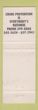 Matchbook Cover - Richard Jakmas Sheriff Election Trumbull County OH WORN