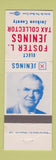 Matchbook Cover - Foster Jennings Tax Collector Jackson County FL?