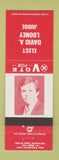 Matchbook Cover - David Looney Judge Election Copley OH