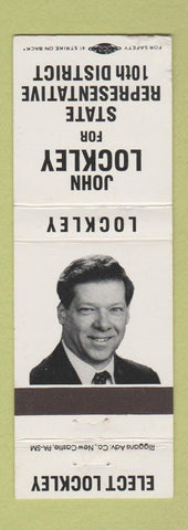 Matchbook Cover - John Lockley For State Rep