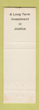 Matchbook Cover - K Michael Latshaw Circuit Judge Decatur IL