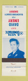 Matchbook Cover - David Emry Blackford County Sheriff IN Indiana
