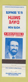 Matchbook Cover - Dave Smith for US Senate