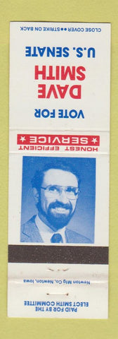 Matchbook Cover - Dave Smith for US Senate
