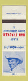Matchbook Cover - Dan Thacker County Commissioner Election
