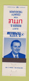 Matchbook Cover - Roger D Little for County Treasurer